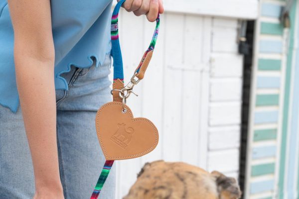 Poo Pouch Heart Tan - Image 2