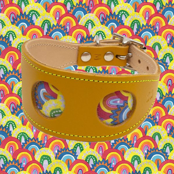 Over the Rainbow Greyhound Collar