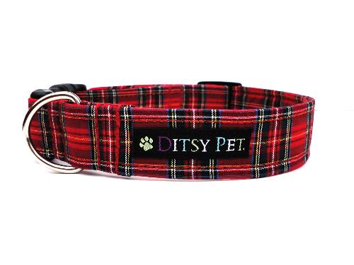 Highland Tartan Dog Collar