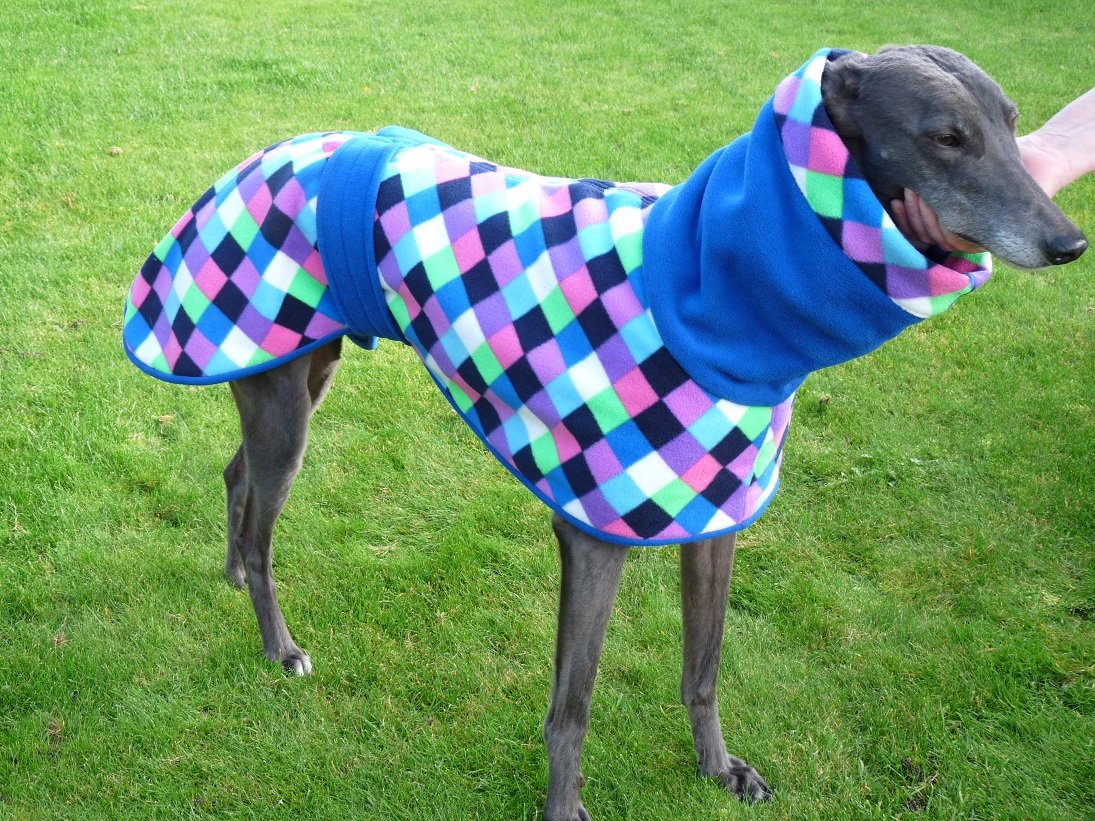 Totally Greyhound Fleece Coat. The Luna Collection. Made to Measure - Image 2