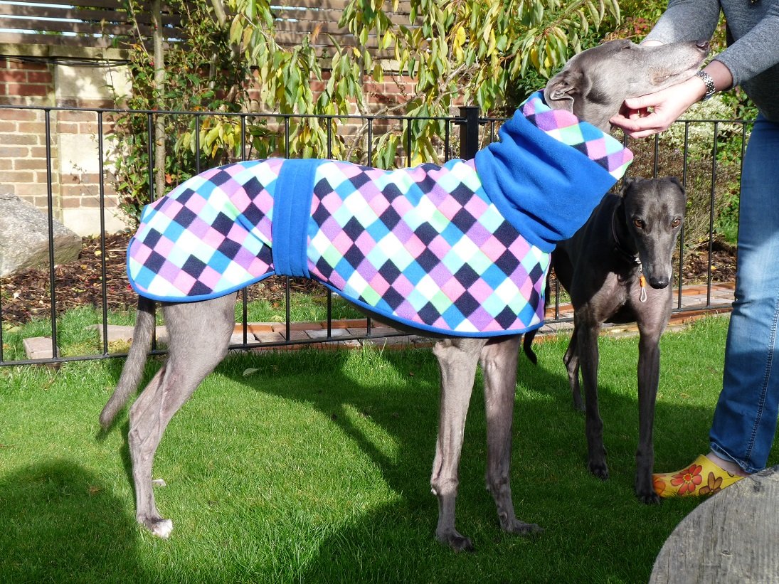 Totally Greyhound Fleece Coat. The Luna Collection. Made to Measure - Image 4