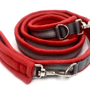 eDog. Hi Viz Lead. 2m. Red and Silver Grey