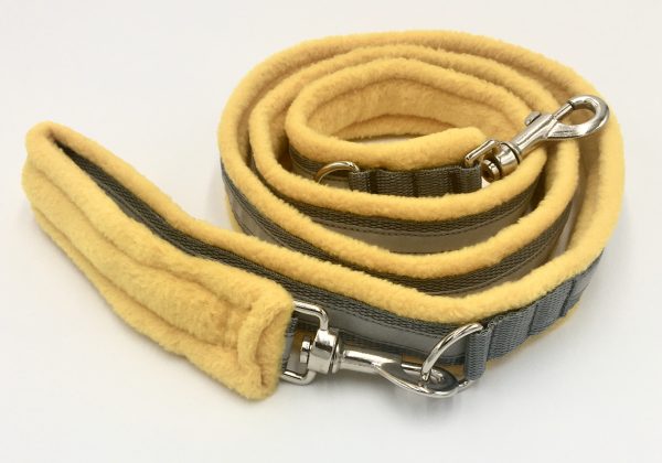 eDog. Hi Viz Lead. 2m. Yellow and Silver Grey.