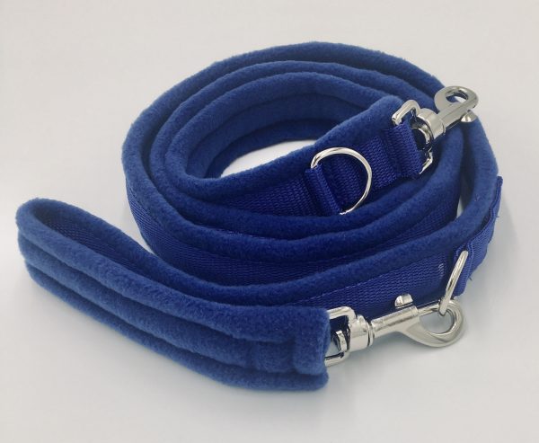 eDog. 2m Plain Dog Fleece Lead. Royal Blue