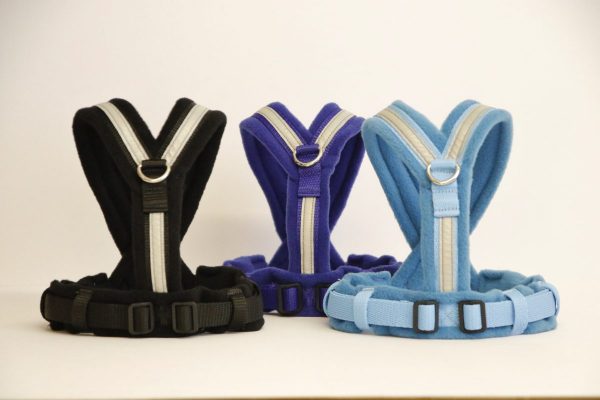 Made to Measure. eDog Fleece Harness. Hi Viz.