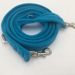 eDog. 2m Plain Dog Fleece Lead. Turquoise